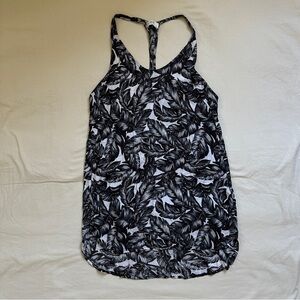 MIKOH. short. Racer back dress. Palm print. Small